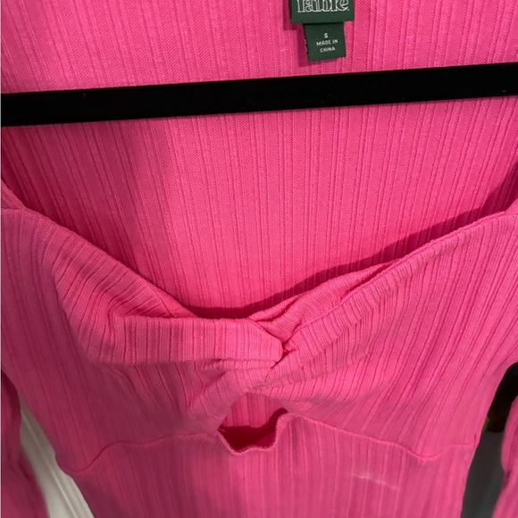 Pink Ribbed Knit Top - Picture 2 of 5